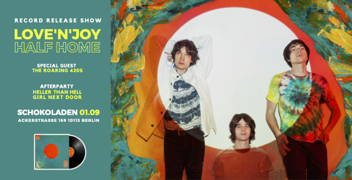 Tickets LOVE'N'JOY (ukr, rec release) + THE ROARING 420s, 2x garage rock/psych in Berlin