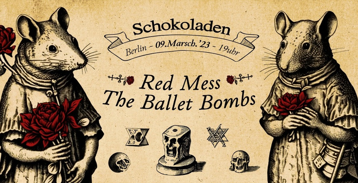 Tickets The Ballet Bombs (fresh’n‘loud Stoner/Garage Fuzz) & Red Mess (Psychedelic Stoner Rock),  in Berlin