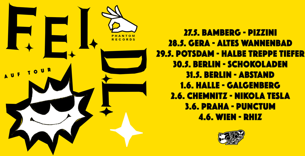 Tickets F.E.I.D.L. (aut) & AUSPUFF (ger), (garage-art-punk) X (noisy punk-duo) in Berlin