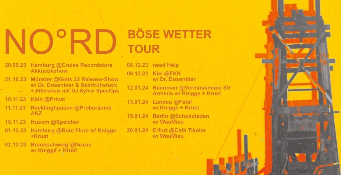 Tickets NO°RD + WAUMIAU , Punkrock aus Düsseldorf und Münster/Dortmund in Berlin
