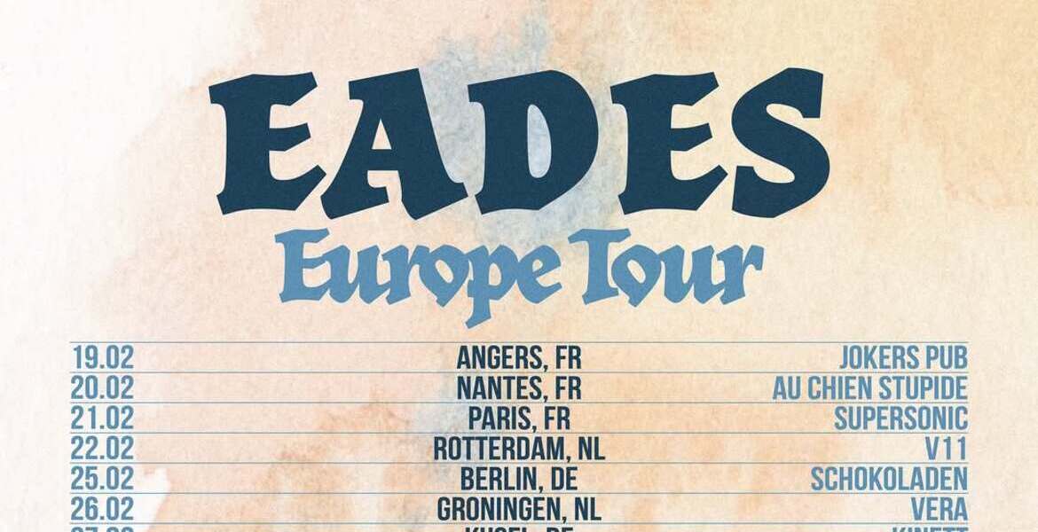 Tickets EADES (indie-rock, uk), + DISTANT BODY (indie/shoegaze, bln) in Berlin