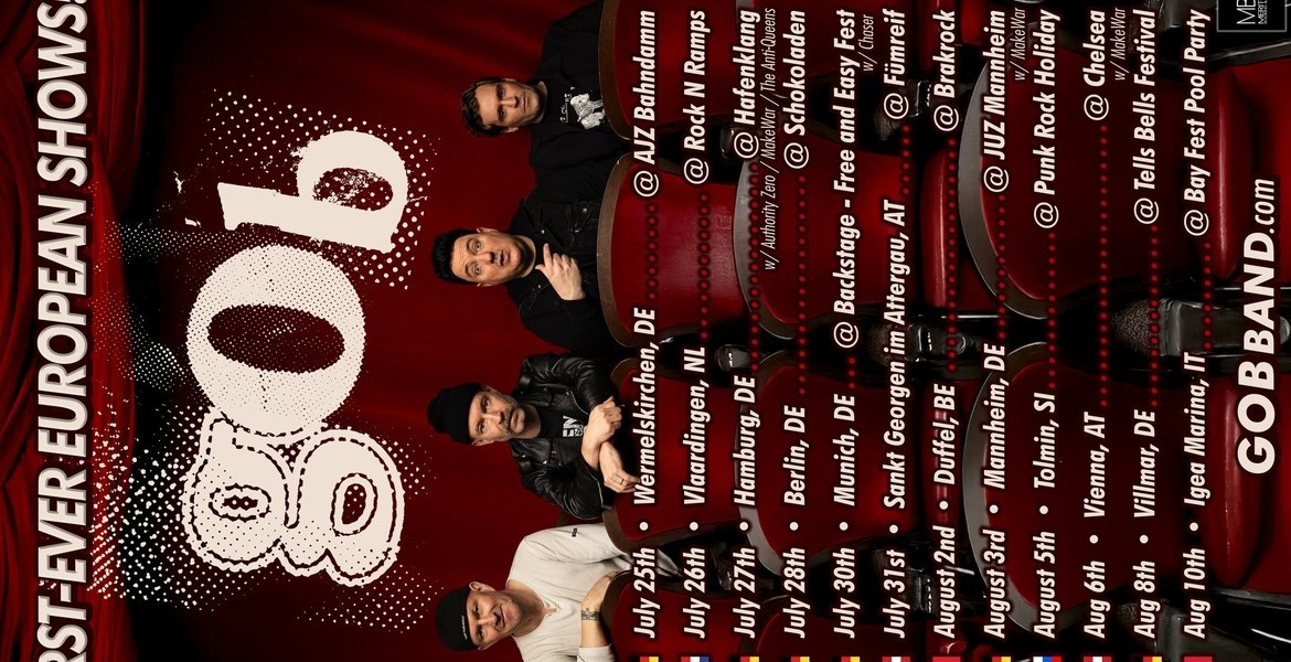 Tickets Gob (Punkrock/ CAN), + Pommes oder Pizza (Punkrock/ Berlin) in Berlin