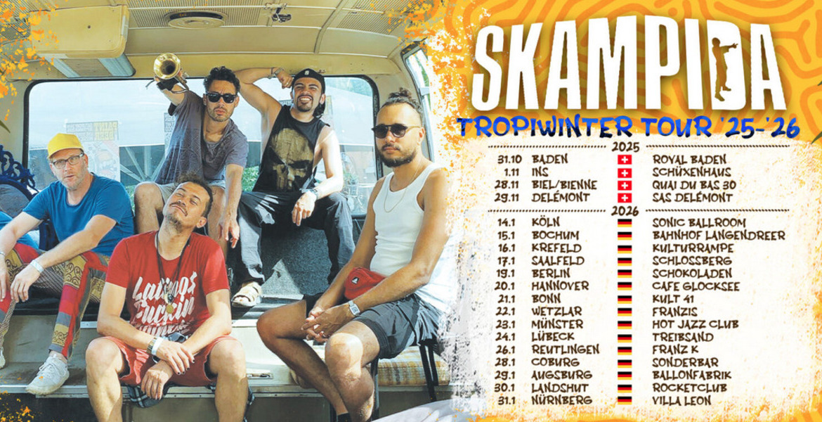 Tickets SKAMPIDA, TropiWinterTour 25/26  in Berlin