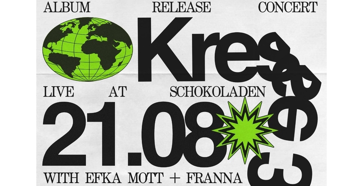 Tickets KRESSE 3 (Album-Release-Konzert!) (indie-pop / krautrock, berlin-wedding), + EFKA MOTT (alt-pop/folk) + FRANNA in Berlin